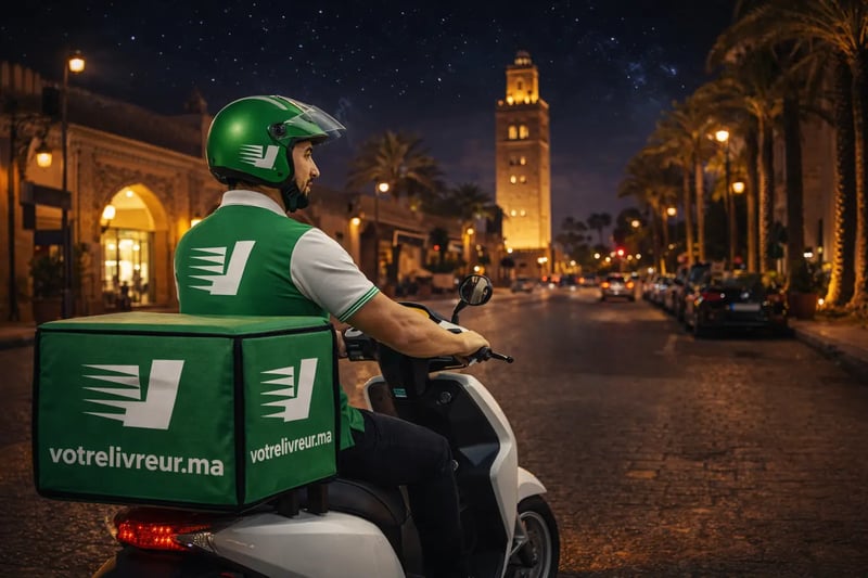 Livraison de nuit à Marrakech