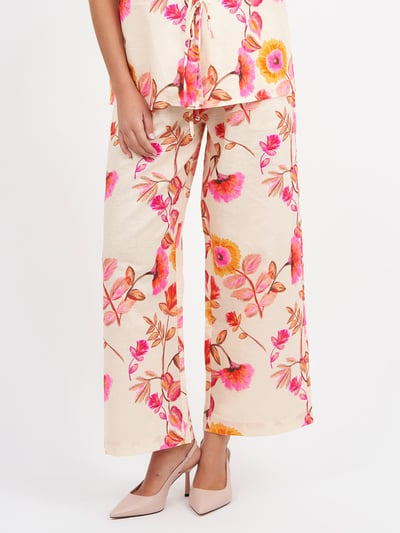 Linen Relaxed Pant Pink Liberty Rose