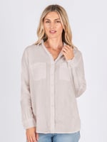 Classic Linen Shirt Natural Worthier