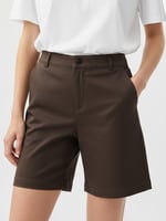 Cotton Relaxed Leg Short White Liberty Rose