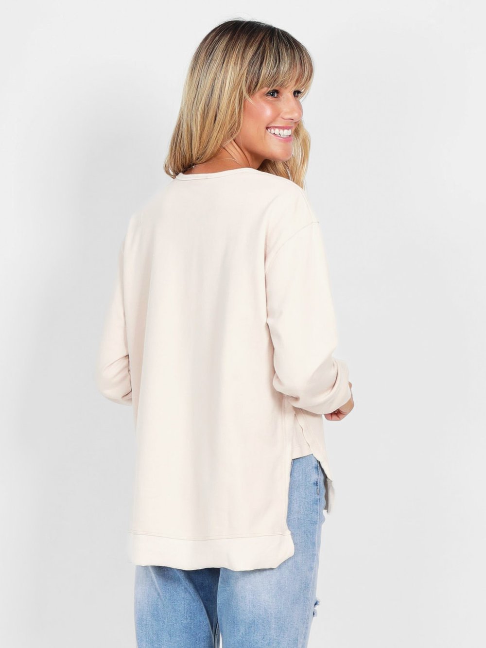 Organic Cotton Sweater Sand G7 Basics