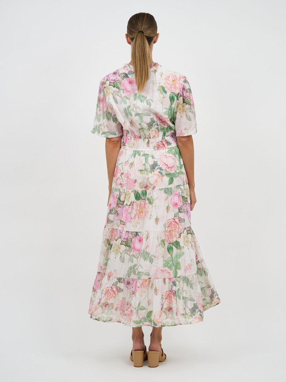 Tier Detail Dress Natural Liberty Rose