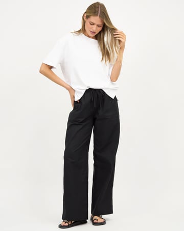 Cotton Jersey Relaxed Tee White Liberty Rose