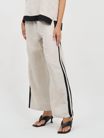 Contrast Detail Pant Beige Worthier