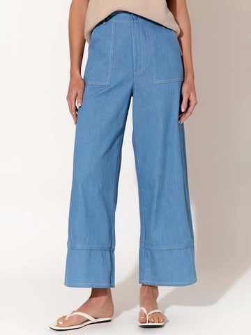 Stitch Detail Denim Pant Light Denim adorne