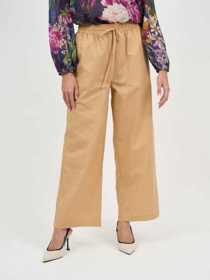 Linen Relaxed Pant Camel Liberty Rose