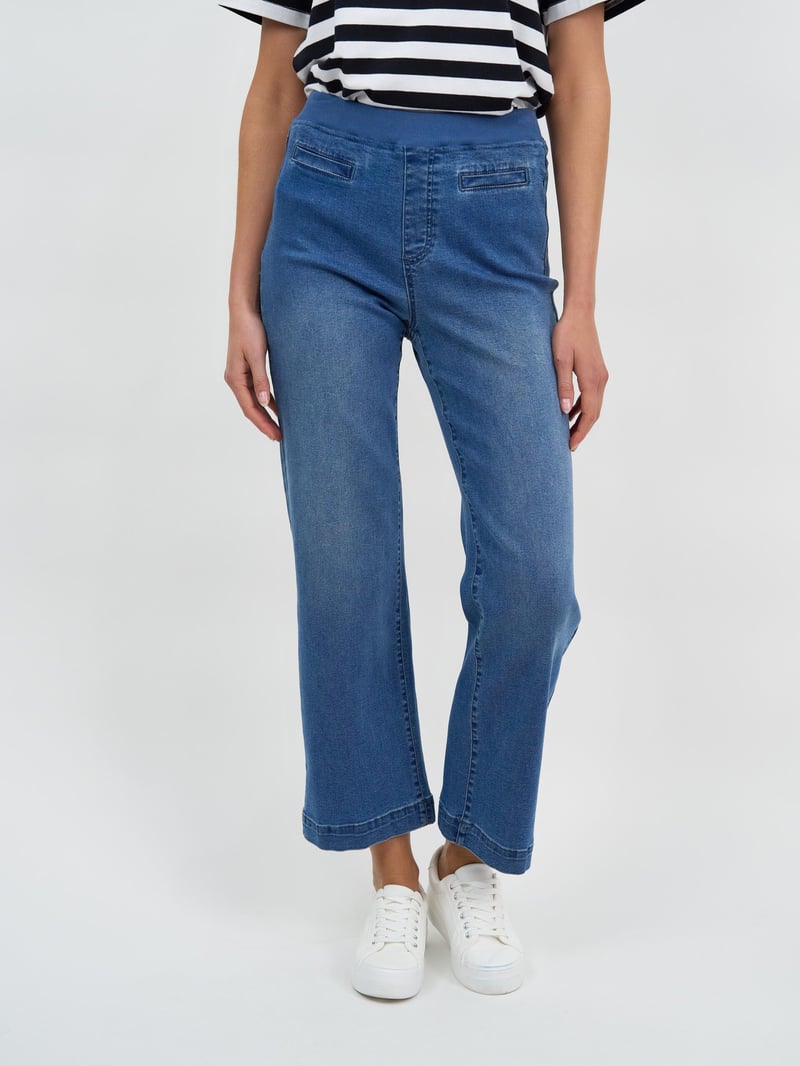 Maddy Wide Leg Jean Blue Threadz