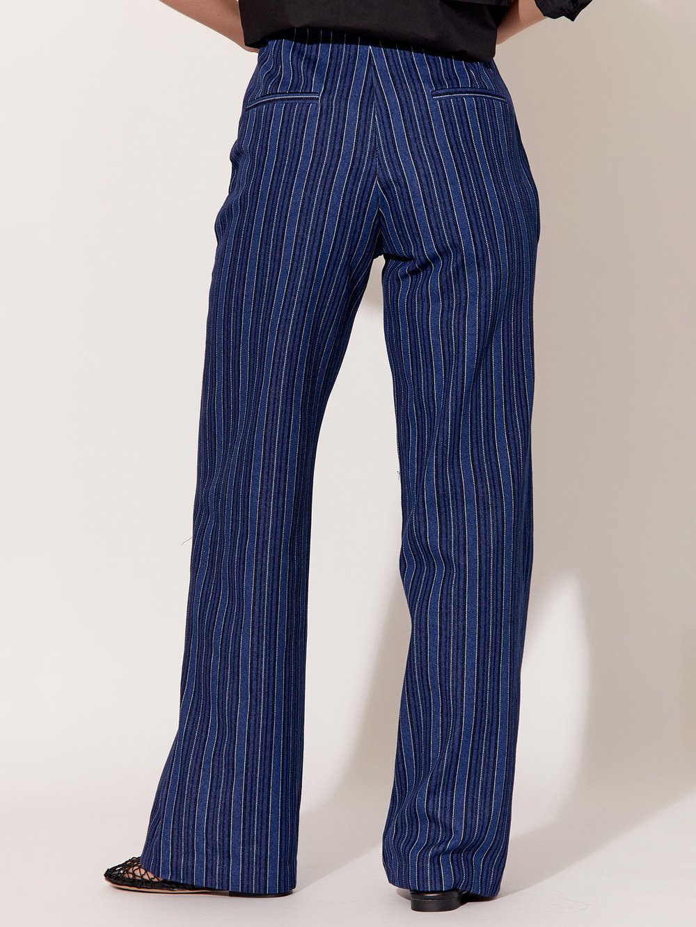 Striped Denim Jean Blue adorne