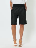 Jersey Waist Linen Short Natural Gordon Smith