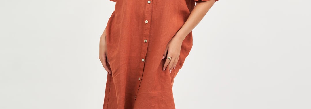 Gather Sleeve Shirt Dress Spice La Strada