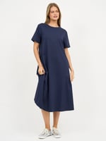 Cotton Jersey Dress Black Liberty Rose