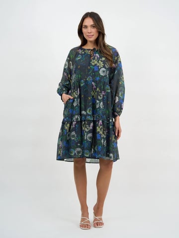 Tier Frill Relaxed Dress Navy Liberty Rose