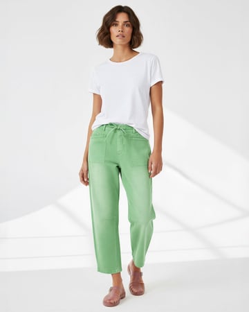 Leo Barrel Jean Green Monaco Jeans