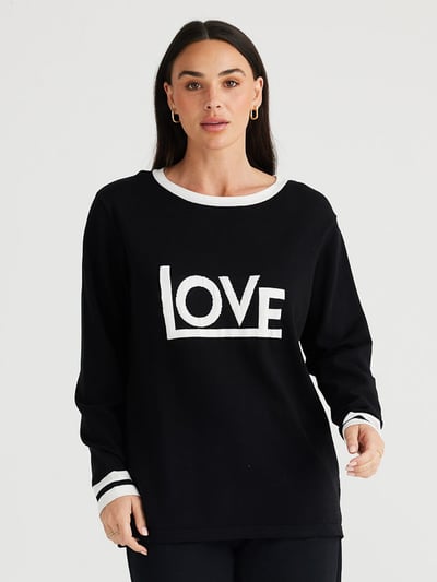 Petra Love Knit Black Brave + True