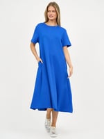 Cotton Jersey Dress Black Liberty Rose