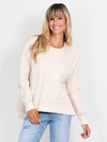 Organic Cotton Sweater White G7 Basics