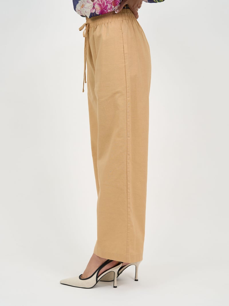 Linen Relaxed Pant Camel Liberty Rose