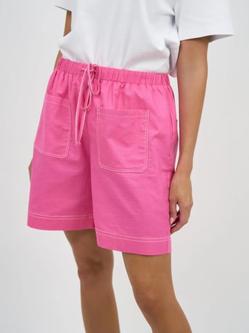 Mati Linen Pocket Short Pink Liberty Rose