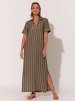 Stripe Detail Maxi Dress