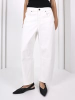 Toni Barrel-Leg Jeans White Monaco Jeans