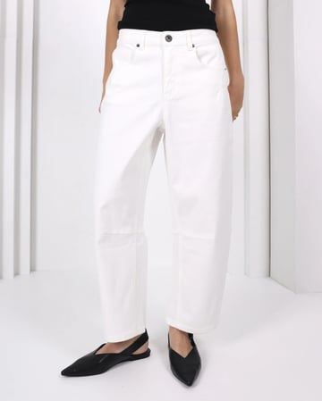 Toni Barrel-Leg Jeans White Monaco Jeans