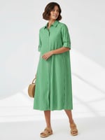 Cotton Relaxed Shirt Dress Animal Liberty Rose