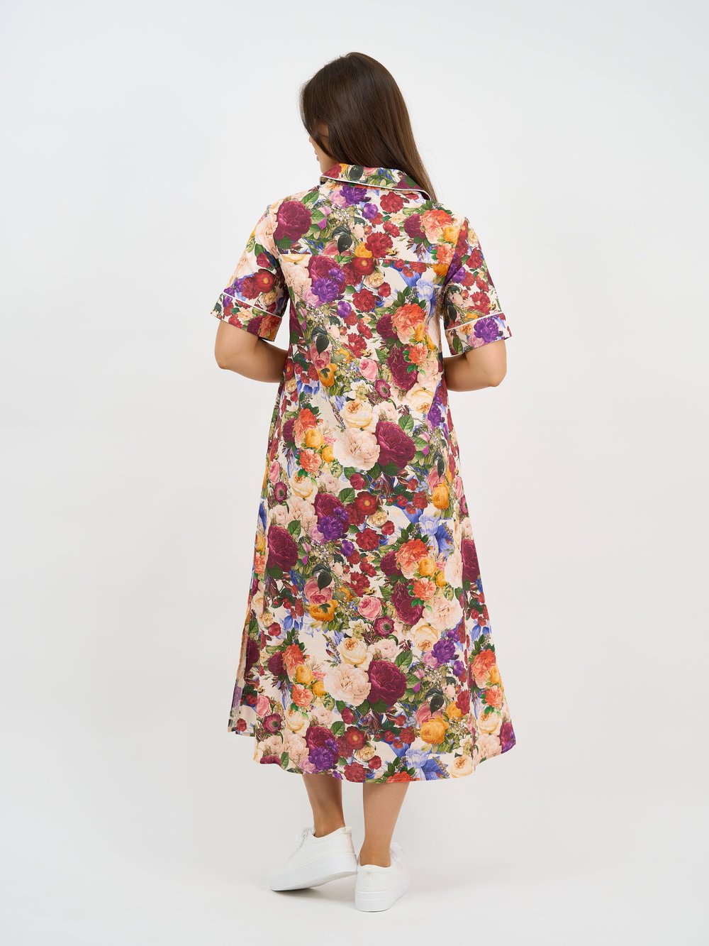 Trim Detail Shirt Dress Rose Liberty Rose