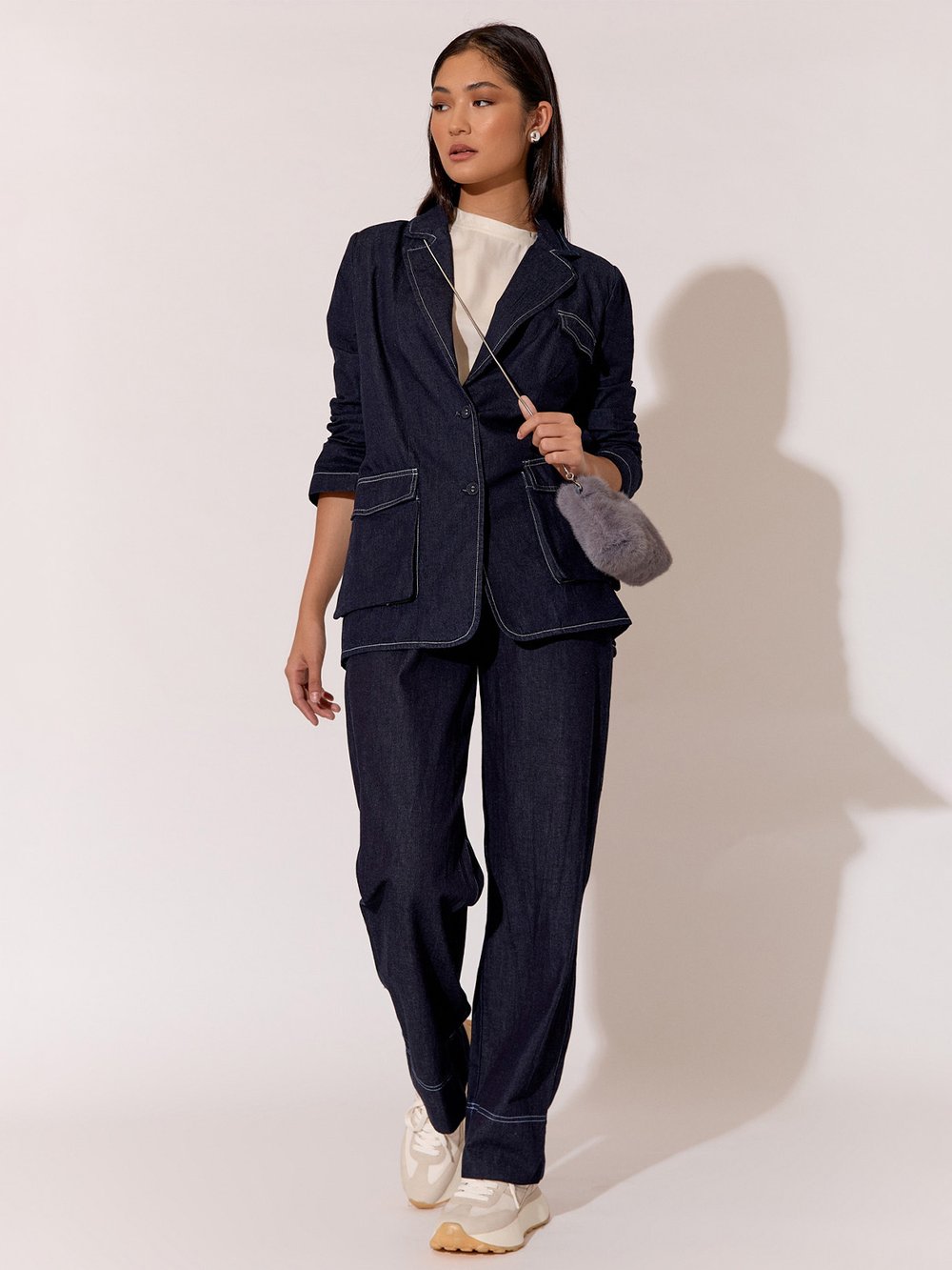 Adorne Simple Jeans Belt in Red ABD0646 main image 1