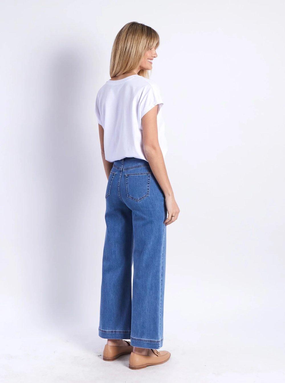 Stitch Front Denim Jean Blue Monaco Jeans