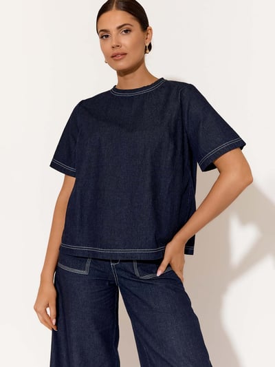 Denim Relaxed Top Denim adorne