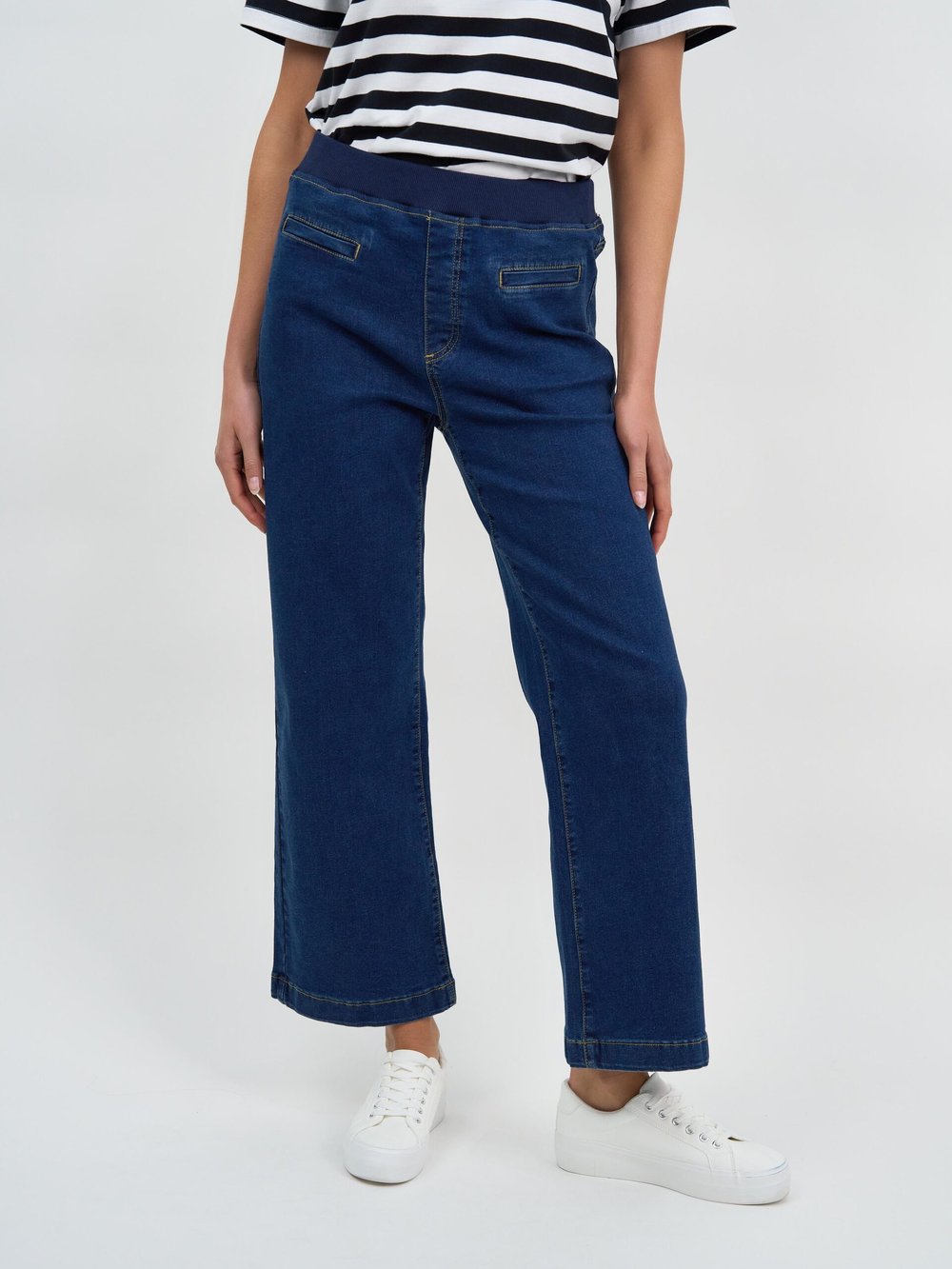 Maddy Wide Leg Jean Dark Denim Threadz