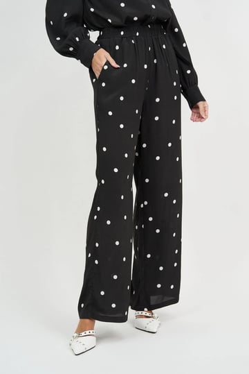 Viscose Relaxed Pant Black Liberty Rose