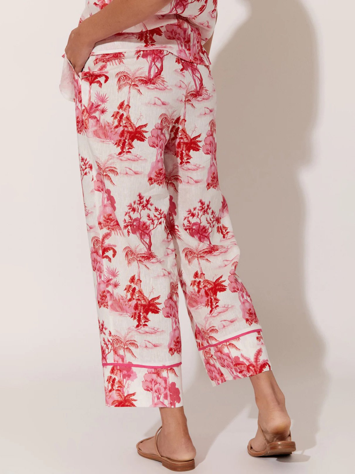 Inserch Linen Pants P3116-00057 Summer Pink main image 0