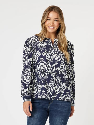 Emily Print Top Navy Threadz