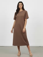 Cotton Jersey Dress Black Liberty Rose