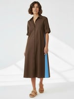 Cotton Relaxed Shirt Dress Animal Liberty Rose