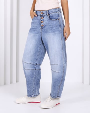 Carson Barrel Jean Blue Monaco Jeans