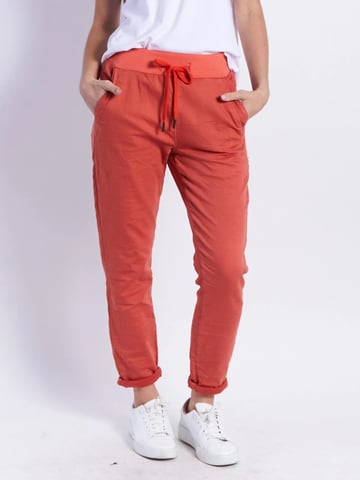 Riley Jogger Pants Rust Leoni