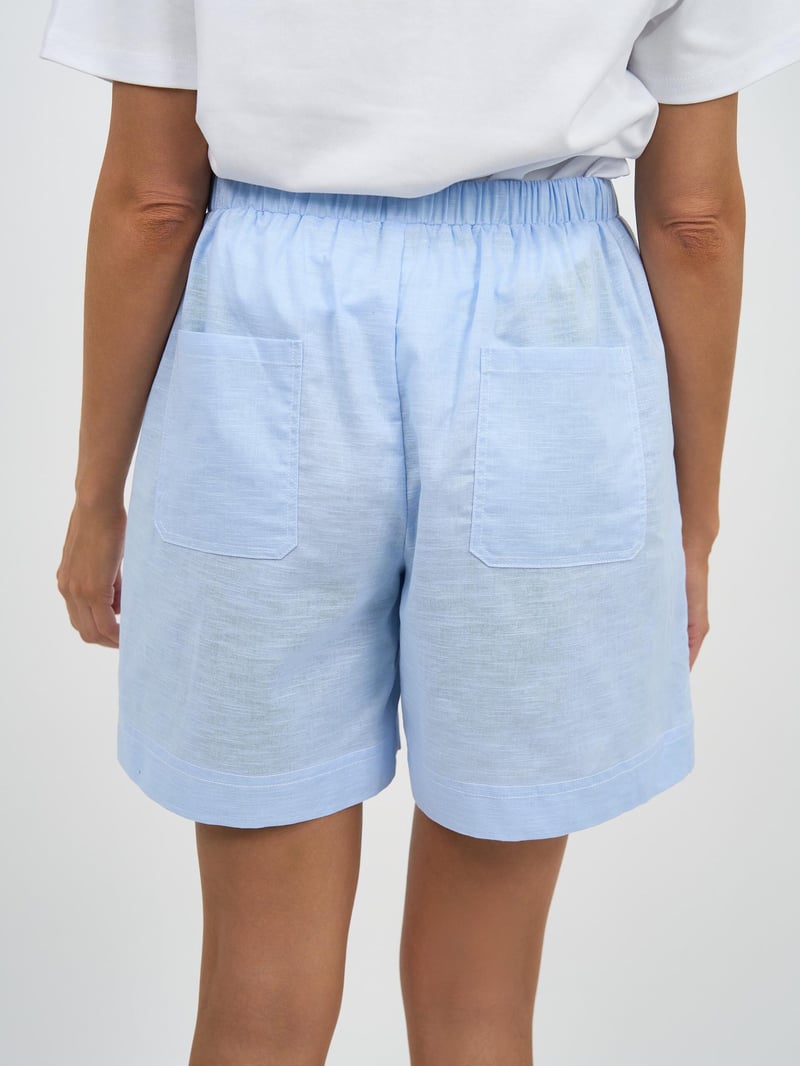 Mati Linen Pocket Short Blue Essentials