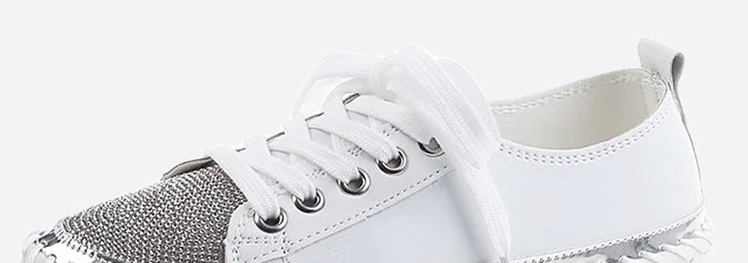 Diamanté Sneaker White Barclay St. Shoes