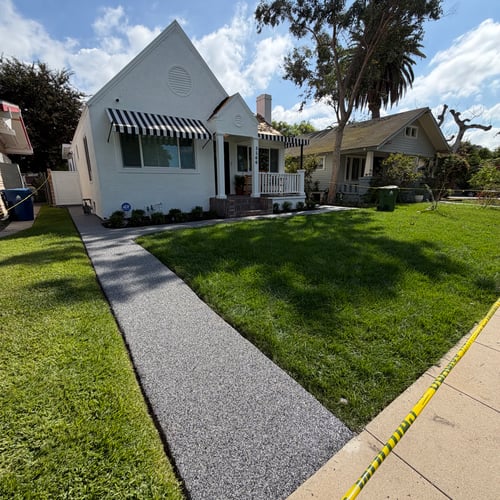 Decorative Stone Carpet Pathway Installation – Southern California