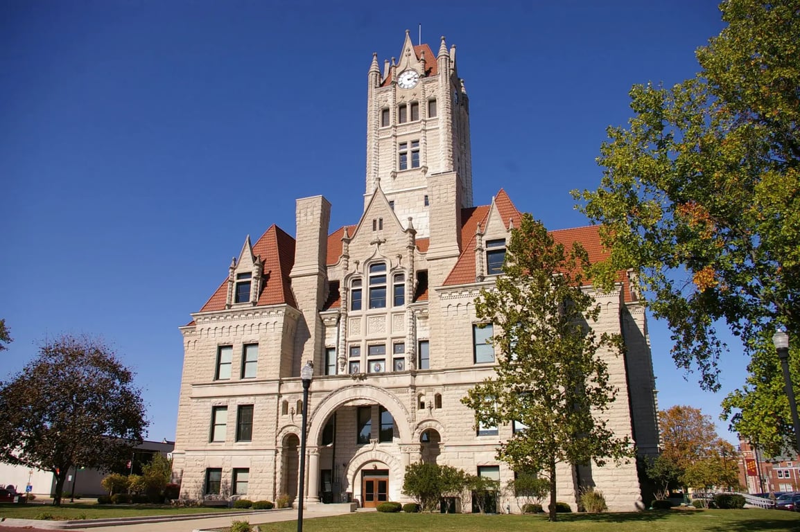 Greenfield Indiana Hancock County Courthouse historic building downtown