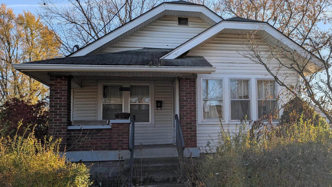 Old Cincinnati home needing a full gut rehab with outdated wiring and plumbing purchased by Spectrum Property Solutions.
