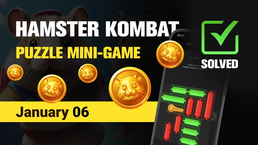 Hamster Kombat Mini Game Puzzle Solution - January 06, 2025