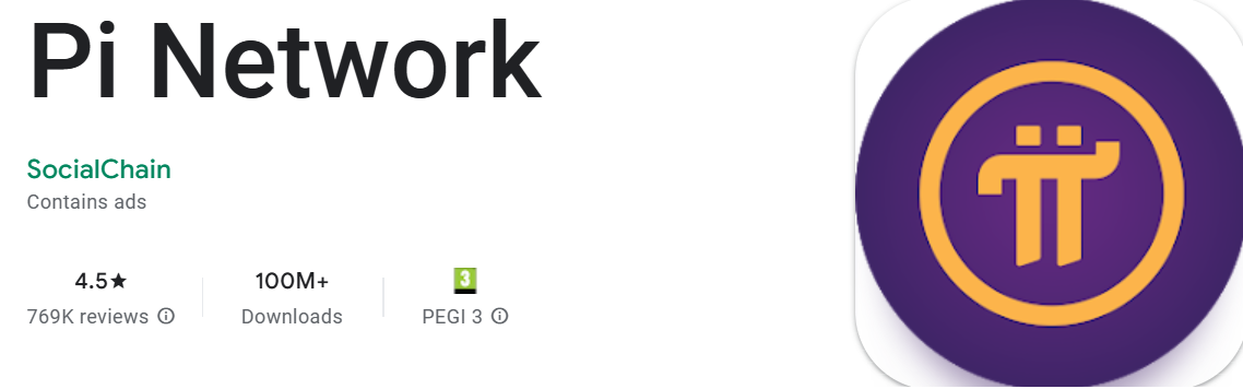 Pi Network has over 100 million downloads on Android