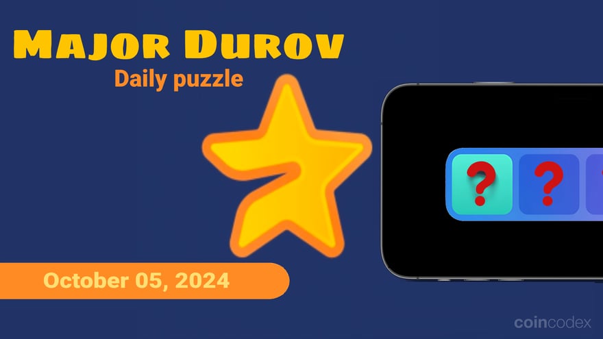 Major Durov Puzzle Daily Combo & YouTube Code – October 05