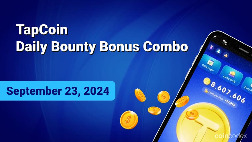 TapCoin Daily Bounty Bonus Combo – September 23, 2024