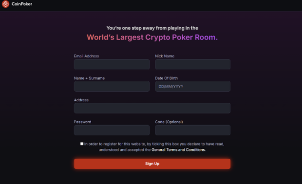 World's largest crypto poker room