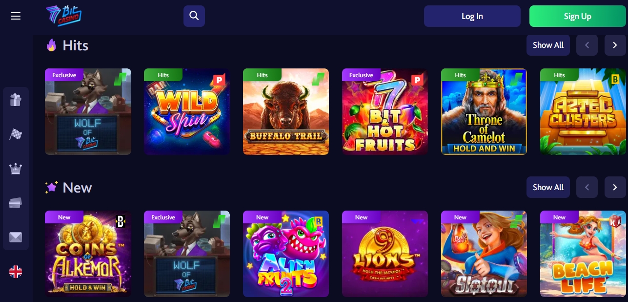 7bit casino is one of the best spanish crypto casinos