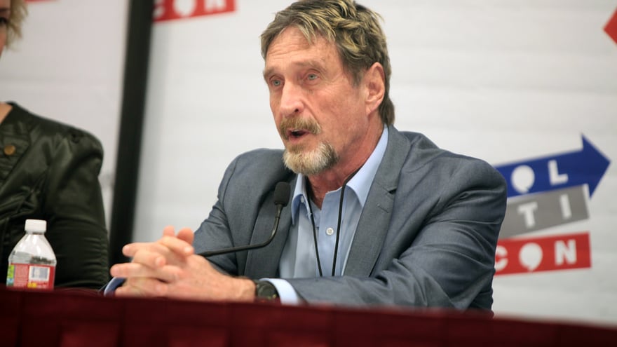 John McAfee Makes Headlines Again With Bets on the Price of Bitcoin